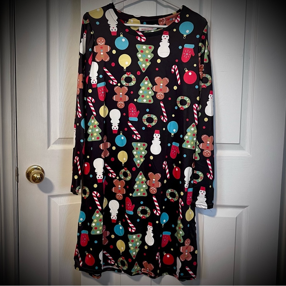 Festive Black Holiday Dress